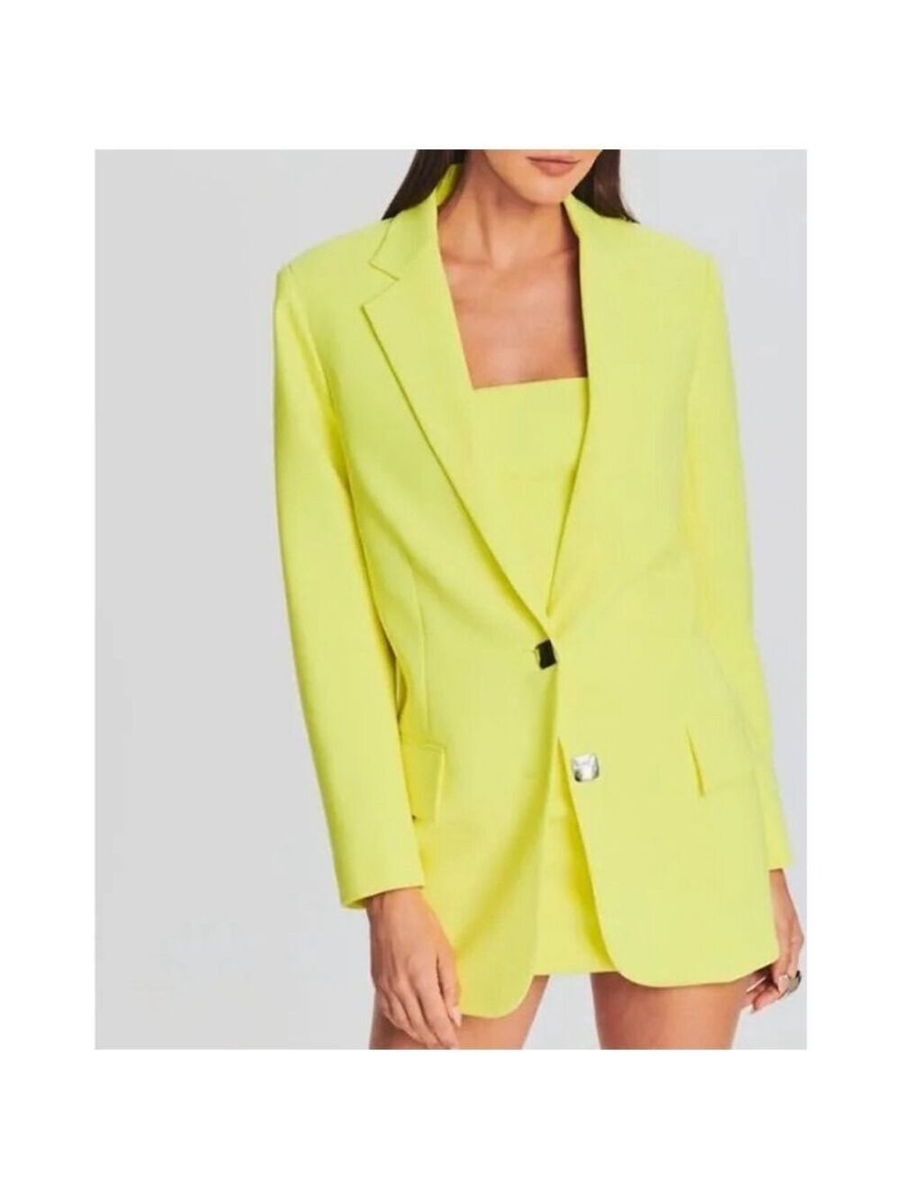Women's Retrofête $695 Natal Neon Yellow Blazer M
